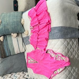 BRAND NEW NEVER WORN HURLEY BY LOVE SHACK FANCY REVERSIBLE ONE PIECE AND SKIRT